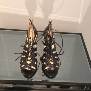 Nine West Black Sandle sz 9